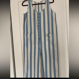 NWOT Madewell Striped Sleeveless Jumpsuit